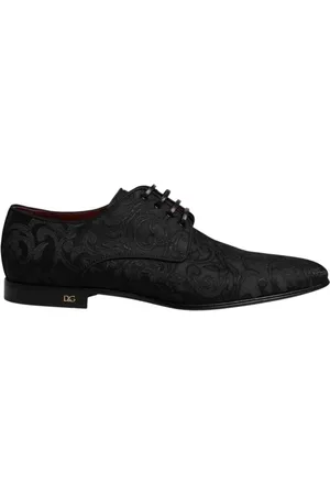 Dolce & Gabbana Business Shoes, male, , Size: 10 US Embroidered Brogue Derby Shoes