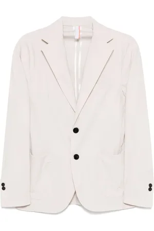PMDS Blazers, male, , Size: M Grey Buttoned Jacket with Pockets