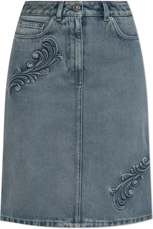 VERSACE Denim Skirts, female, , Size: 2XS Denim skirt