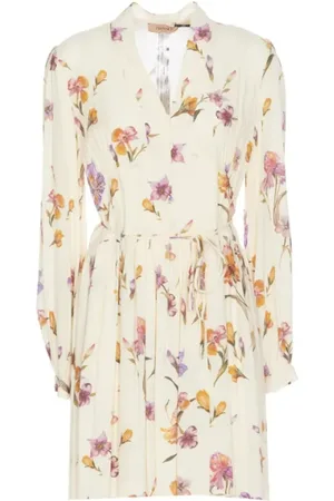 Twin-Set Short Dresses, female, , Size: XS Floral Print Shirt Dress