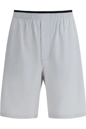 GR10K Casual Shorts, male, , Size: M Monogram Embroidered Elastic Waistband Shorts