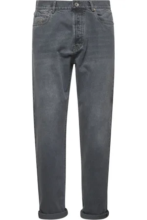 Brunello Cucinelli Slim-fit Jeans, male, , Size: L Grey Jeans