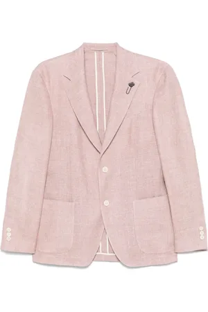 LARDINI Blazers, male, , Size: M Jacket with Front Button Fastening