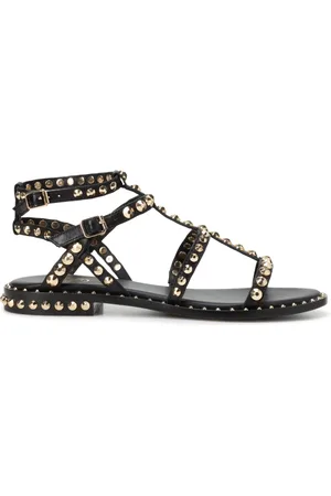 Ash Flat Sandals, female, , Size: 6 US Studded Leather Flats Sandals