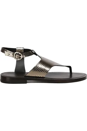 Giuliano Galiano Flat Sandals, female, , Size: 6 US Leather Flat Sandals