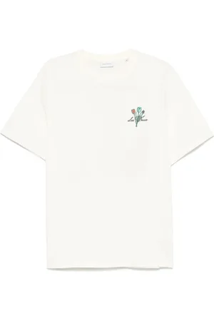 Les Deux T-Shirts, male, , Size: S Embroidered Café T-shirt