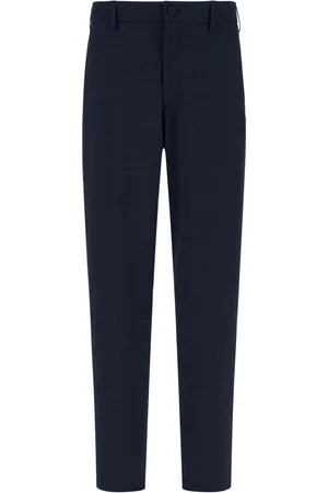 HERNO Slim-fit Trousers, male, , Size: 2XL Trousers Stylish Fit Metal Logo