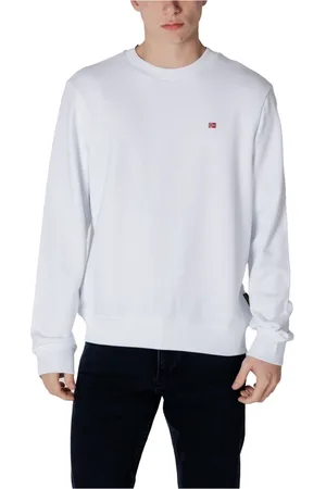 Napapijri Sweatshirts, male, , Size: L Cotton Sweatshirt with Round Neck