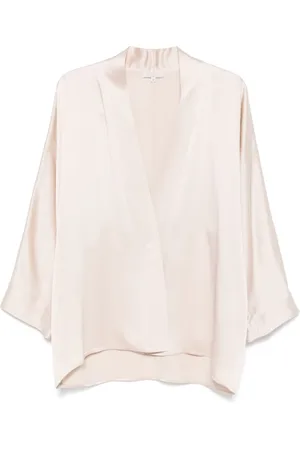 ANTONELLI Blouses, female, , Size: L Blush Belted Drop Shoulder Shirt