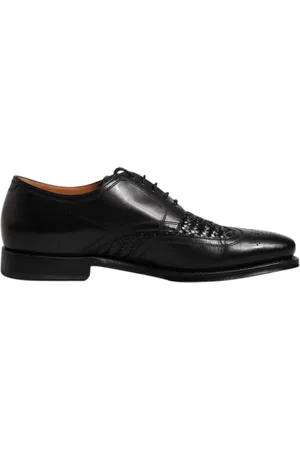 Dolce & Gabbana Business Shoes, male, , Size: 12 US Weave Detail Oxford Shoes Mv6650