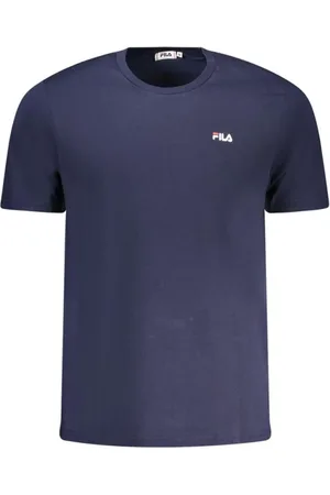 Fila T-Shirts, male, , Size: XL & White Cotton Crew Neck Tees