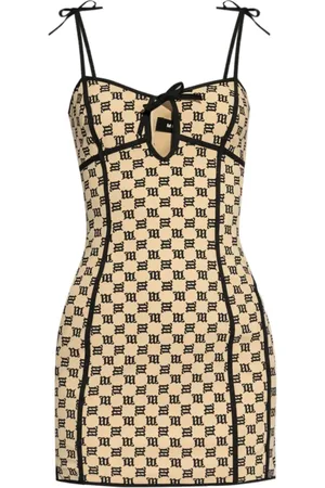 MISBHV Short Dresses, female, , Size: M Coquette Mini Dress in Beige