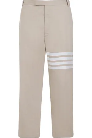 Thom Browne Straight Trousers, male, , Size: L Unconstructed Straight Leg Trousers
