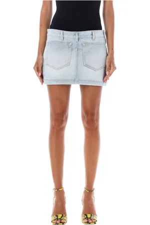 The Attico Denim Skirts, female, , Size: W25 Abra Mini Skirt