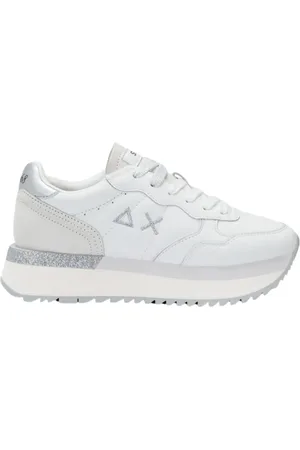 sun68 Sneakers, female, , Size: 9 US Big Ally Leather Bianco Sneakers