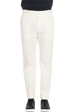 TAGLIATORE Slim-fit Trousers, male, , Size: XL Cotton Sateen Trousers