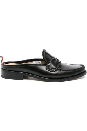 Thom Browne Mules, male, , Size: 10 US Elegant Flat Mules