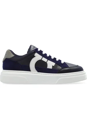 Salvatore Ferragamo Sneakers, male, , Size: 7 US Low Cut Sneaker with Gancini Outline