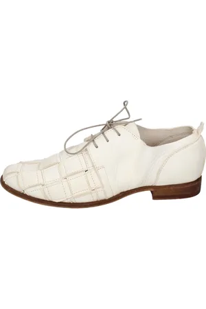 Moma Laced Shoes, female, , Size: 7 US Vintage Leather Elegant Laced Flats