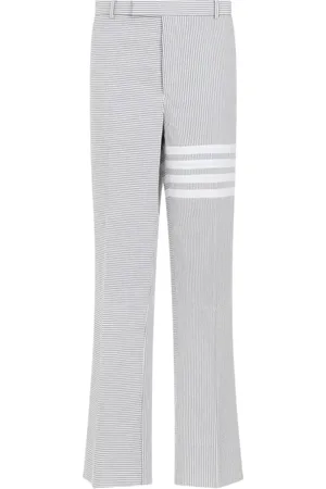 Thom Browne Straight Trousers, male, , Size: XL Low Rise Beltloop Pants