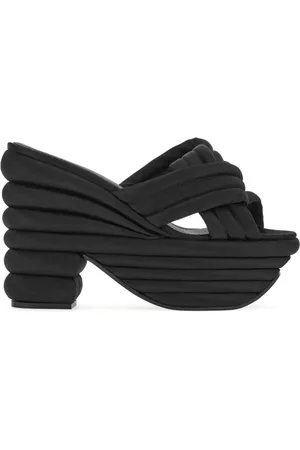 Salvatore Ferragamo Heeled Mules, female, , Size: 7 1/2 US Padded Platform Sandals