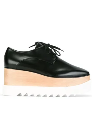 Stella McCartney Wedges, female, , Size: 9 US Elyse Lace-Up Wedge Boots