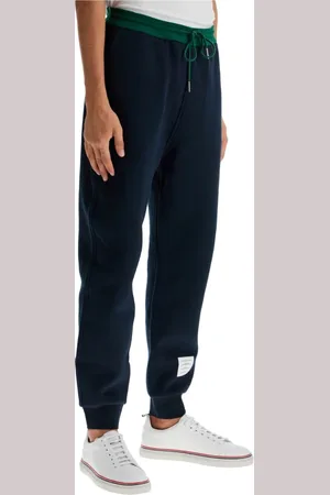 Thom Browne Sweatpants, male, , Size: S Brushed Color Blocked Sweatpants