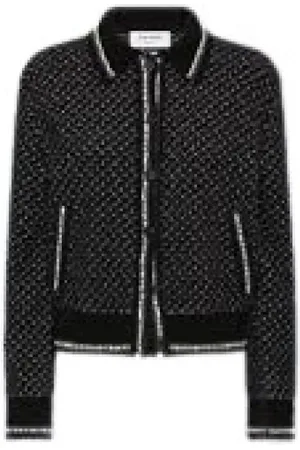 Thom Browne Tweed Jackets, female, , Size: XS Stylish Bomber Jacket