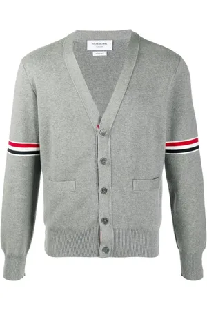 Thom Browne Cardigans, male, , Size: L Stylish Cardigan