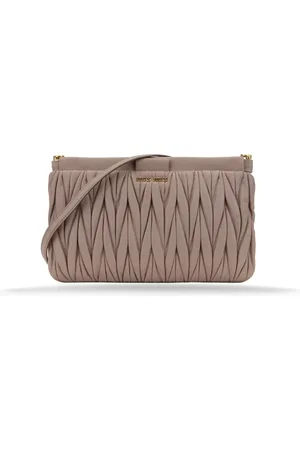 Miu Miu Cross Body Bags, female, , Size: ONE SIZE Leather Shoulder Bag Magnetic Button