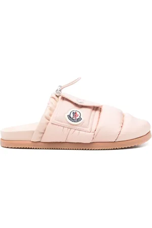 Moncler Mules, female, , Size: 5 US Toggle Sandals with Logo Patch