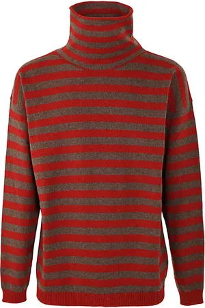 LARDINI Turtlenecks, male, , Size: L Turtleneck Jumper Stripes Detail