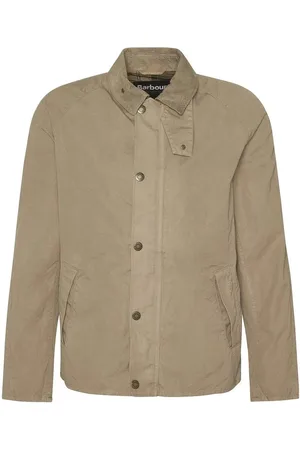 Barbour Light Jackets, male, , Size: XL Cotton Jacket with Zipper and Buttons