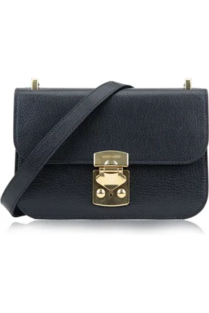 Miu Miu Cross Body Bags, female, , Size: ONE SIZE Leather Shoulder Bag with Snap Closure