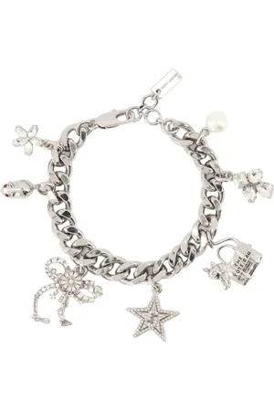 Marc Jacobs Bracelets, female, , Size: ONE SIZE Silver Cat Bracelet - Metal Wristband