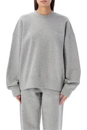 The Attico Sweatshirts, female, , Size: 2XS Logo Detailed Oversized Sweatshirt