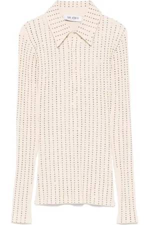 The Attico V-neck Knitwear, female, , Size: XS Button-Up Sweater