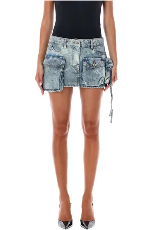 The Attico Denim Skirts, female, , Size: W25 Fay Mini Cargo Skirt