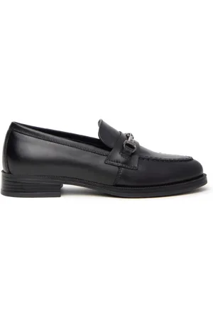 Nero Giardini Loafers, female, , Size: 7 US Leather Loafers with Metal Clamp