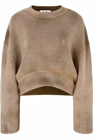 The Attico Round-neck Knitwear, female, , Size: XS Oversized Wool Cashmere Sweater