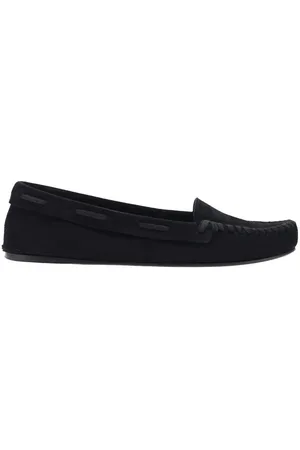 The Row Loafers, female, , Size: 8 US Leather Loafers with Web Pattern