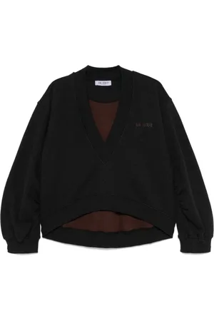 The Attico Sweatshirts, female, , Size: XS Nero E Marrone Sweatshirt
