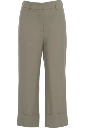 Gender Wide Trousers, female, , Size: S Chic Pants with Turn-Ups