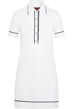 Gucci Short Dresses, female, , Size: M Mini Polo Collar Knit Dress