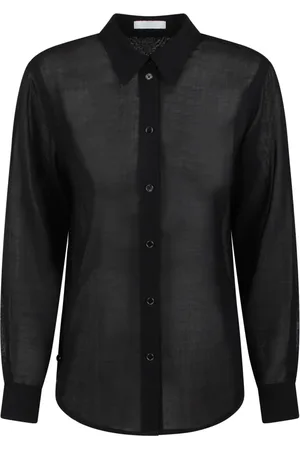 Helmut Lang Shirts, female, , Size: M Sheer Classic Shirt with Pointed Collar
