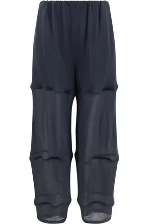 Giorgio Armani Straight Trousers, female, , Size: L Sheer Balloon Pants