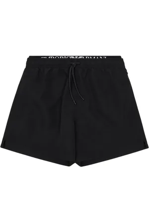 Emporio Armani Beachwear, male, , Size: S Sea Clothing Shorts Elastic Waist