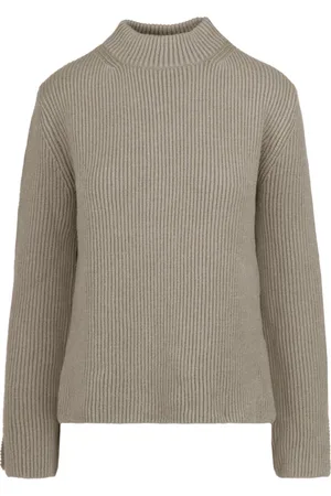 Bomboogie Turtlenecks, female, , Size: XL Ribbed Wool Blend Crew-neck Sweater
