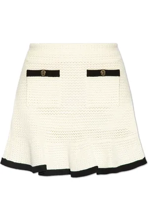 Self-Portrait Short Skirts, female, , Size: L Crochet Mini Skirt