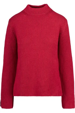 Bomboogie Turtlenecks, female, , Size: XL Ribbed Wool Blend Crew-neck Sweater